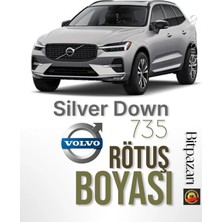 Flea Market Volvo 735 Silver Down , XC90, XC60, XC40, S90, S60, V90, V60, EX90, C40, Orjinal Rötuş Boyası