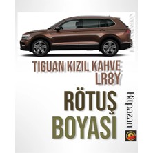 Flea Market Volkswagen Tıguan LR8Y Kızıl Kahve - Orjinal Rötuş Boyası 25ML Fırçalı Şişe Set