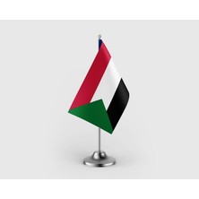Punto Dizayn Sudan Tekli Saten Masa Bayrağı Seti
