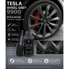 Flea Market Tesla Whell Grey 9900 - Model S, Model 3, Model X, Model Y , Rötuş Boyası 25ML