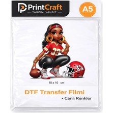 Palo Santo 10X10 cm Amigo Kız Modeli Ütü ile Yapışan Dtf Transfer Baskı (A5)