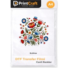 Palo Santo 18 x 18 cm Motif Desenli Ütü ile Yapışan Transfer Baskı (A4)