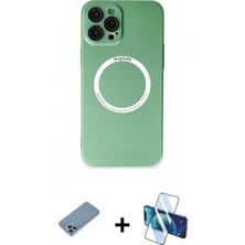Pileli Store Pilelistore™ iPhone 12 Pro Kılıf Zirve Klasik Prime - Siyah 3D Antistatik Seramik Nano Ekran Koruyucu + Shine Kamera Lens Koruma Cam - Gı