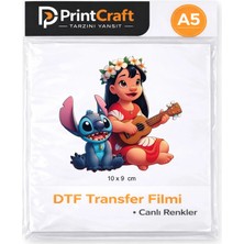9X10 cm Alaove Modeli Ütü ile Yapışan Dtf Transfer Baskı (A5)