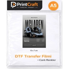 7X10 cm Mclaren Modeli Ütü ile Yapışan Dtf Transfer Baskı (A5)