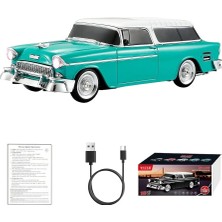EkoAlışverişDünyam Retro Klasik Araba Bluetooth Hoparlör Kablosuz Hd Ses Fm Radyo YG-1955 (5510)