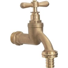 Elivora Yapı 1/2 Sarı Rekorlu Musluk (Bahçe Lavabo Musluğu)