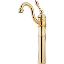 Elivora KB3422AL Viktorya Dönemi Lavabo Musluğu, Cilalı Pirinç, 15,72 cm