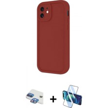 İlk El Grup Pilelistore™ iPhone 11 Kılıf Yankı Yansıma Özel Seri - Siyah 3D Antistatik Seramik Nano Ekran Koruyucu + Pers Alüminyum Kamera Lens - Gı