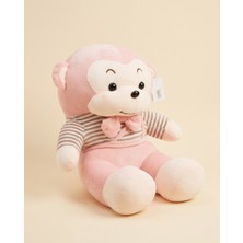 Peluş Maymun 65 cm Pembe