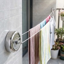 EkoAlışverişDünyam Paslanmaz Çelik Geri Çekilebilir Çamaşır Ipi – Duvar Tipi Duvara Monte Banyo,balkon,bahçe Çamaşır Kurutma Askısı (5510)
