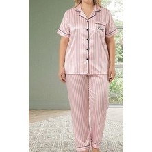 Biçomi Bicomi Büyük Beden Lüks Saten Pijama Takımı – Gece Boyu Kusursuz Konfor ve Zarafet
