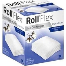 Roll Flex Gaz Kompres 7,5x7,5 50LİK
