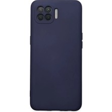 Crazy Shops Newface Oppo Reno 4 Lite Kılıf Nano Içi Kadife Silikon - Lacivert