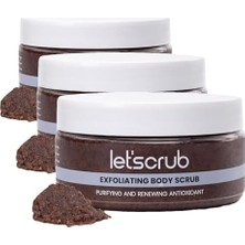 Elivora Let'scrub Antioxidant Vücut Peelingi Üzüm Çekirdekli Arındırıcı ve Yenileyici Body Scrub 280 gr (3 Paketi)