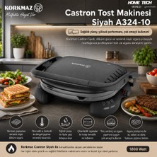 Korkmaz Castron Tost Makinesi Siyah A324-10
