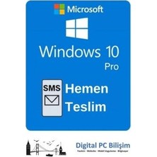 Microsoft Windows 10 Pro Key Dijital Lisans Anahtarı