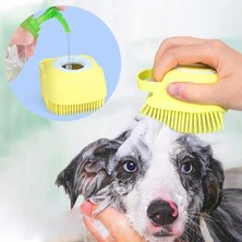 Elivora Şampuan Hazneli Kedi Köpek Yıkama Kesesi, Masaj Yapan Hayvan Yıkama Fırçası