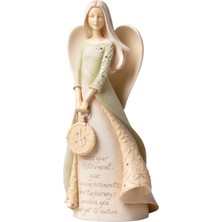 Elivora Temeller Emeklilik Melek Taşı Reçine Heykelcik, 22,8 cm