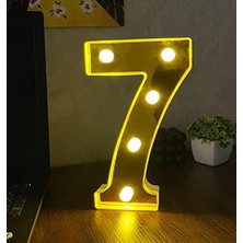 Elivora 3D Işıklı LED Sayı Dekoratif Aydınlatma Büyük Boy7