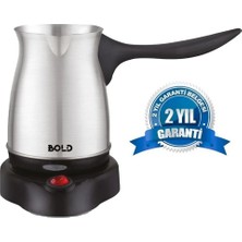 EkoAlışverişDünyam Bold Elektrikli Türk Kahve Pişirme Makinesi Inox Paslanmaz Çelik Cezve (5510)