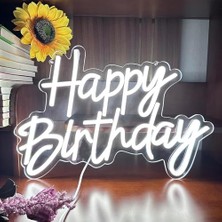 Elivora Happy Birthday Neon Işıklı Gece Lambası, Duvar Partisi Için, Dekor, Sanat, Duvar Lambası, Kısılabilir Neon Tabela, Doğum Günü Kutlaması, Barlar, Kutlamaları Için, Ubs Güç Kaynağı [enerji Sınıfı