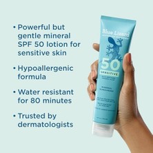 Elivora Blue Lızard Çinko Oksit ile Hassas Mineral Güneş Koruyucu 50+ Suya Dayanıklı Uvauvb Koruması Akıllı Kapak Teknolojisi ile Kokusuz, Hassas, Spf 50 - - Tüp, Kokusuz, 5 Fl Oz