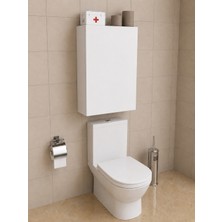 Nenu Nova Banyo Dolabı Kapaklı Wc Üstü Depolama Çok Amaçlı Dolap  Düzenleyici Dolap