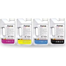 Elivora 1000 ml Uyumlu, Yazıcılar Için Uyumlu 4 Renk 1000 ml Mürekkep Seti (Akıllı Mürekkep)