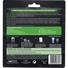 Elivora Skin Naturals Kömürlü Kağıt Yüz Maskesi Siyah Çay