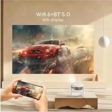 Elivora Otomatik Focus Yüksek Lümen Tam Yüksek Çözünürlüklü 3D Desteği LCD Wifi Bluetooth 4K Projeksiyon Cihazı