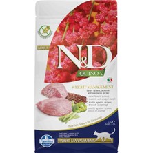 N&d Quinoa Weight Management (Kilo Kontrolü) Kuzu Etli Light Yetişkin Kedi Maması 1,5 kg