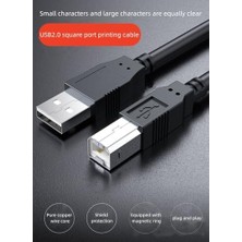 Elivora PX-Y15 1.5 Metre Siyah USB Yazıcı Kablosu, USB B Yazıcı Kablosu, Tüm Usb-B Giriş Yazıcılar ile Uyumludur
