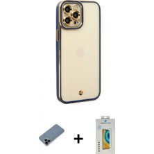 İlk El Grup Pilelistore™ iPhone 12 Pro Max Kılıf Çekirdek Klasik Serisi - Siyah Polymer Nano Ekran Koruyucu + Shine Kamera Lens Koruma Cam - Sh