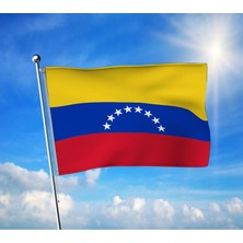 Punto Dizayn Venezuela Bayrağı Premium Raşel Kumaş 70X105 cm