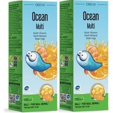 Orzax Ocean Multi Multi-Vitamin & Balık Yağı 150ML | 2 Adet (2.\'s