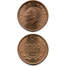 Benim Koleksiyonum Türkiye, 1.000 Lira (1995) Çil Eski Madeni Para