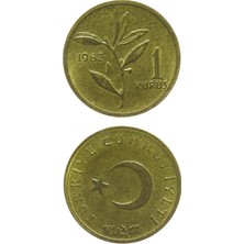 Benim Koleksiyonum Türkiye, 1 Kuruş (1962) Çil Eski Madeni Para
