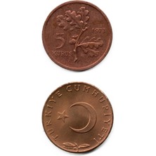 Benim Koleksiyonum Türkiye, 5 Kuruş (1973) Çil Eski Madeni Para