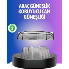 Eco Lounge Metalize Reflektör Yüzeyli Uv Koruyucu Araç Güneşliği – Serin ve Güvenli Sürüşler Için