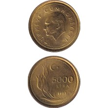Benim Koleksiyonum Türkiye, 5.000 Lira (1997) Çil Eski Madeni Para