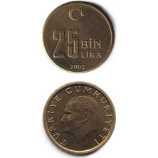 Benim Koleksiyonum Türkiye, 25.000 Lira (2002) Çil Eski Madeni Para