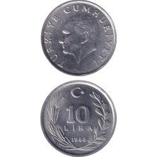 Benim Koleksiyonum Türkiye, 10 Lira (1988) Çil Eski Madeni Para