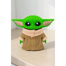 Hunga Yıldız Savaşları - Baby Yoda Yün Örgü Görünümlü Figür