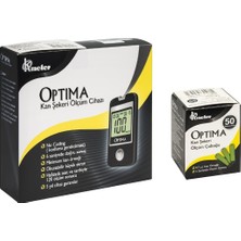 Optima Şeker Ölçüm Cihazı 50 Strip ile Hafif ve Dayanıklı Kullanım için Ergonomik Tasarım