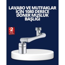 Eco Lounge Esnek 1080° Musluk Başlığı 3 Eklemli Hareketli Su Modlu Lavabo Aparatı
