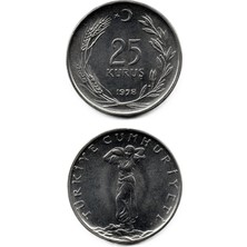 Benim Koleksiyonum Türkiye, 25 Kuruş (1978) Çil Eski Madeni Para