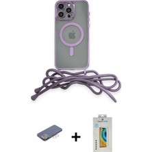 İlk El Grup Pilelistore™ iPhone 12 Pro Kılıf Eksen Özel Seri - Siyah Polymer Nano Ekran Koruyucu + Renkli Kamera Lens Koruma Cam - Mı
