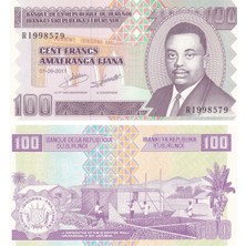 Benim Koleksiyonum Burundi, 100 Frank (2011) Çil Eski Yabancı Kağıt Para