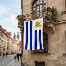 Punto Dizayn Uruguay Bayrağı Premium Raşel Kumaş 150x225 Cm